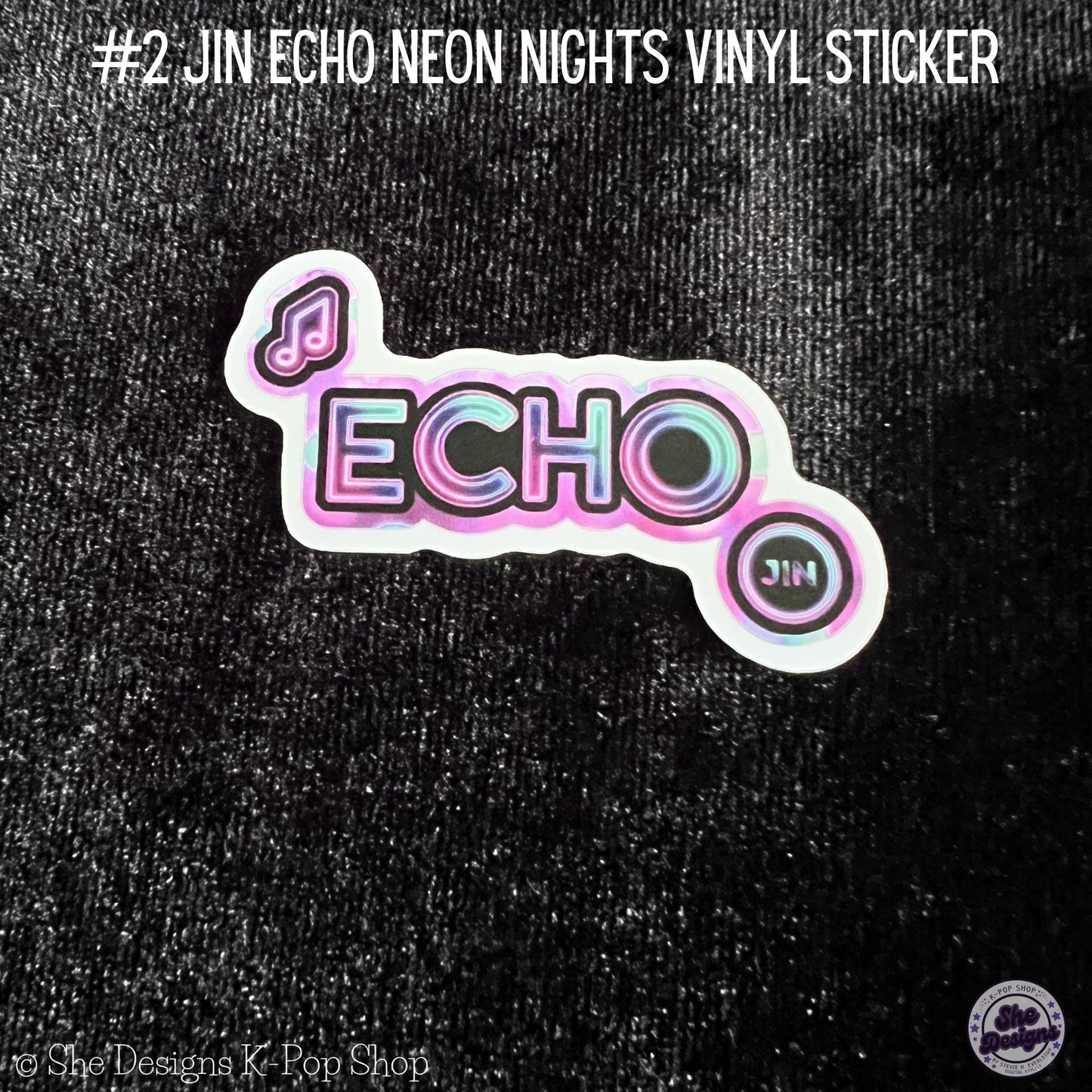 JIN ECHO WORLD TOUR: NEON NIGHTS STICKERS