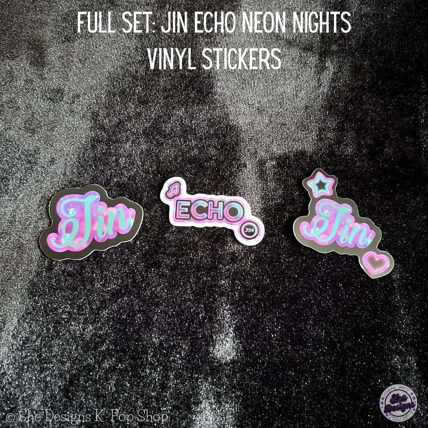 JIN ECHO WORLD TOUR: NEON NIGHTS STICKERS