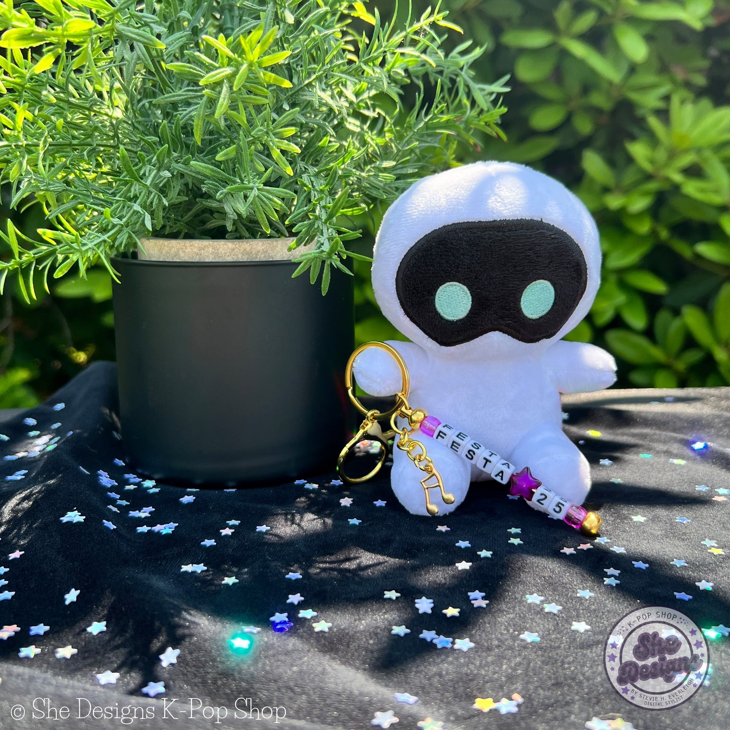 BTS FESTA 2025 KEYCHAIN: PURPLE PARTY FESTA