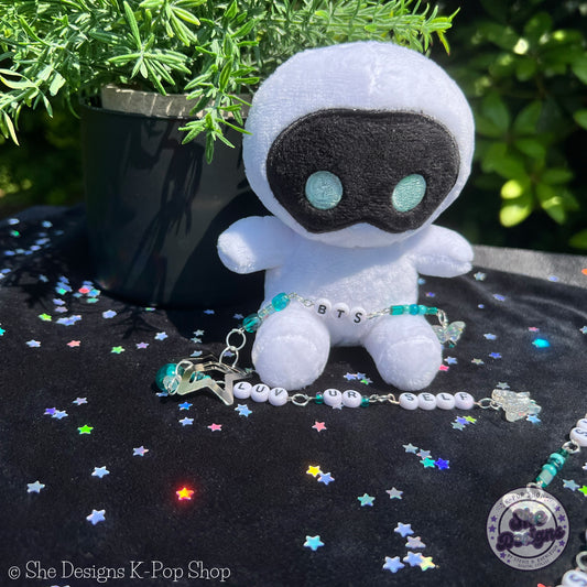 BTS LUV YOURSELF Beaded Hair Clips Barrettes: Luv UR Self!