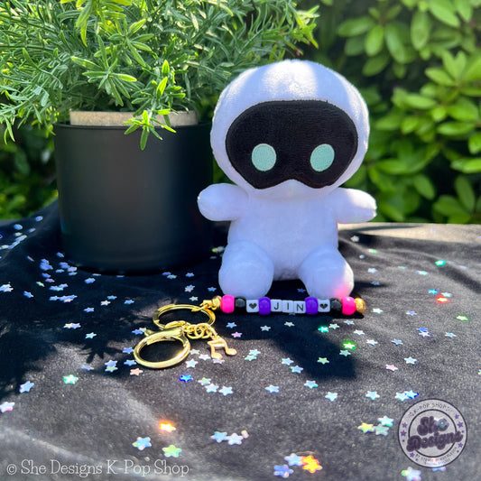 BTS JIN KEYCHAIN: JIN GLAMMIN' IT!