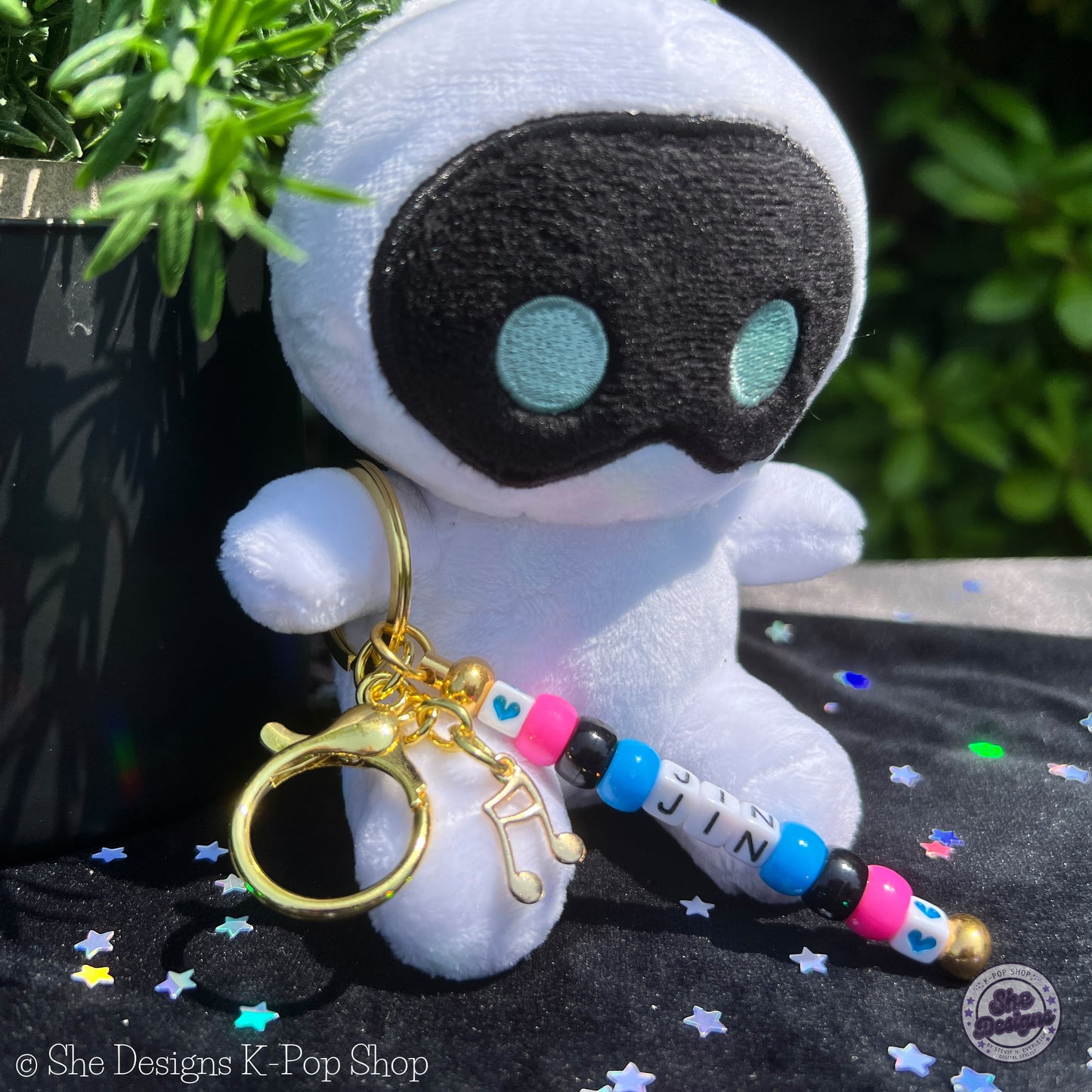 Jin Echo World Tour Keychain Set: Glam Rock Edition