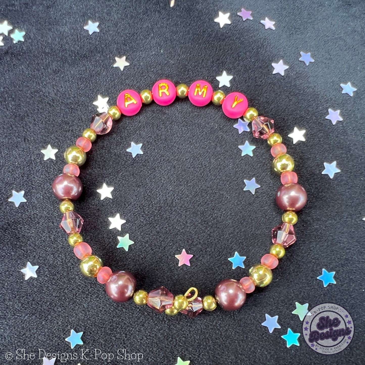BTS ARMY Inspired Memory Wire Bracelet: Hanbok Heaven