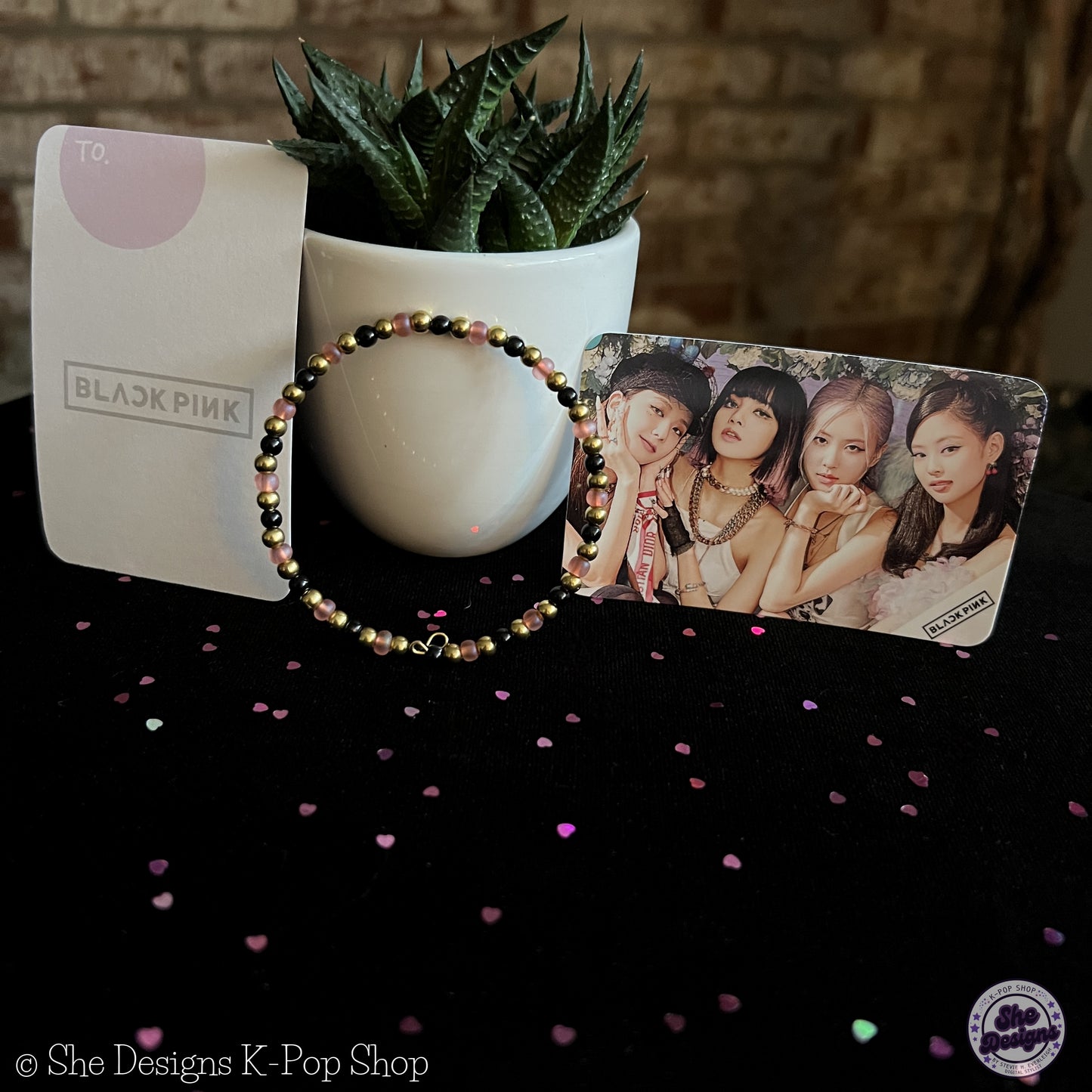 BLACKPINK MEMORY WIRE BRACELET: BLINK WINK
