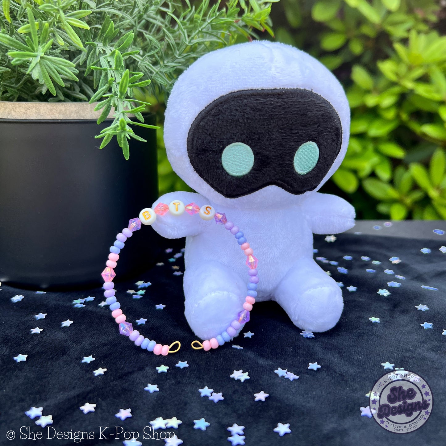 BTS Inspired Memory Wire Bracelet: Pink & Purple Haze