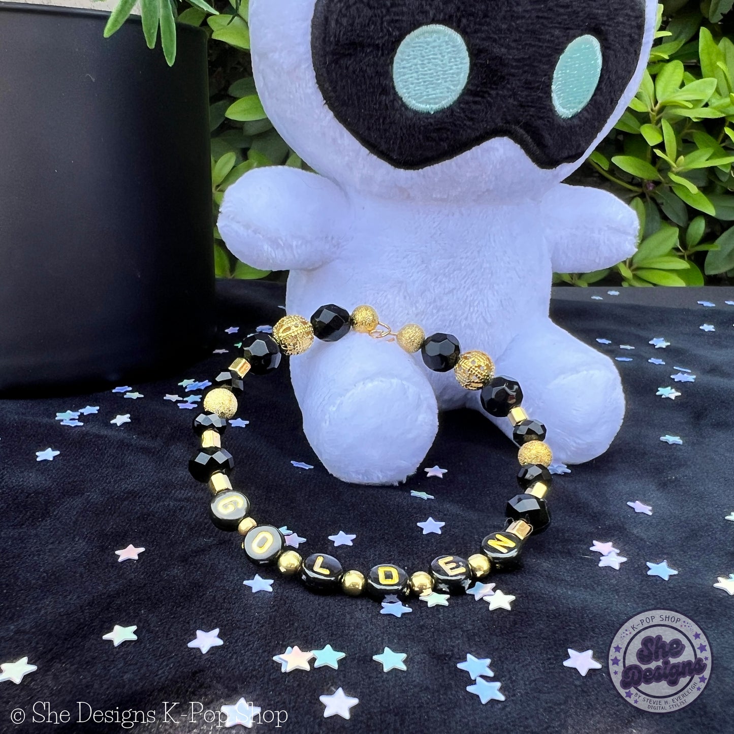 BTS Jungkook Golden: Memory Wire Bracelet