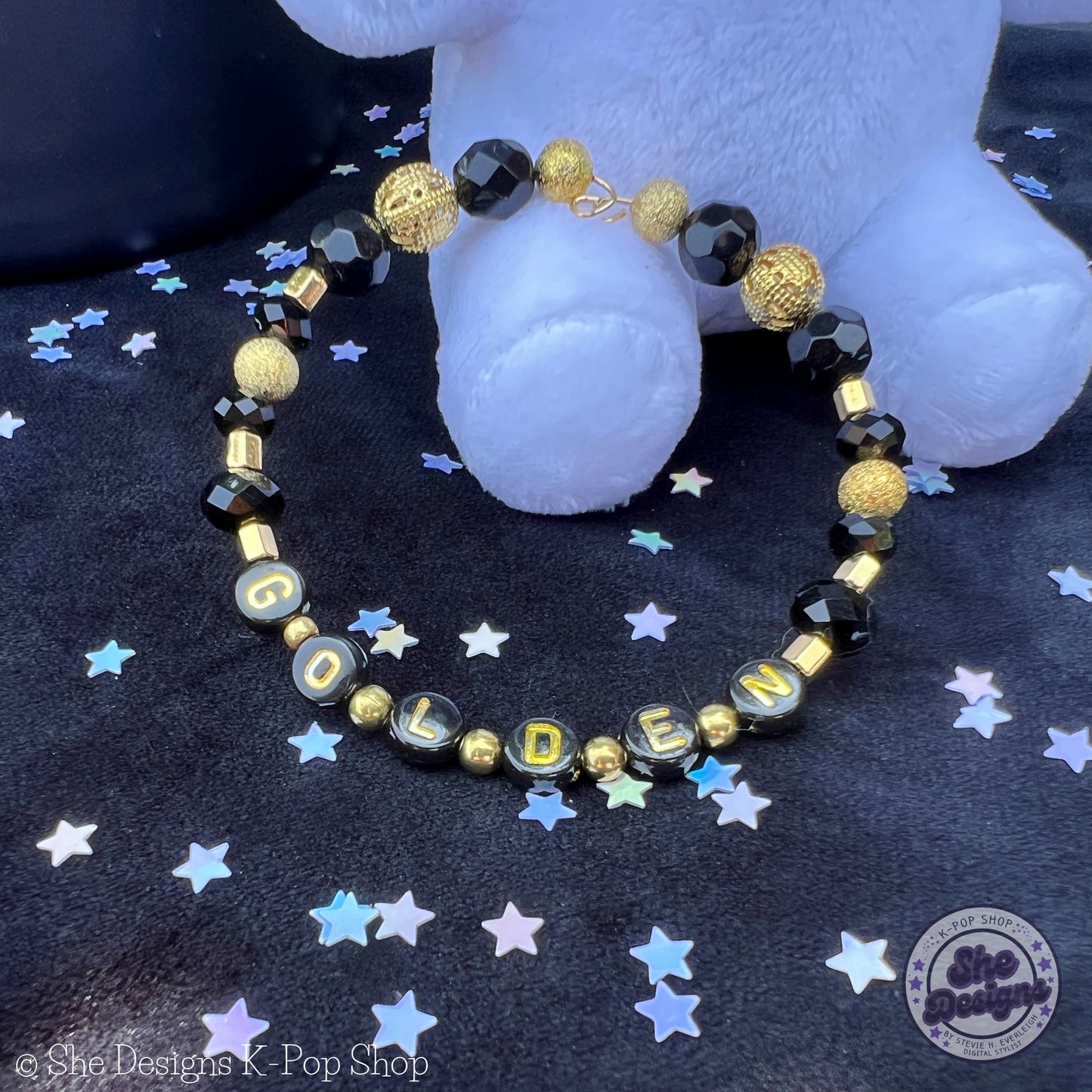 BTS Jungkook Golden: Memory Wire Bracelet