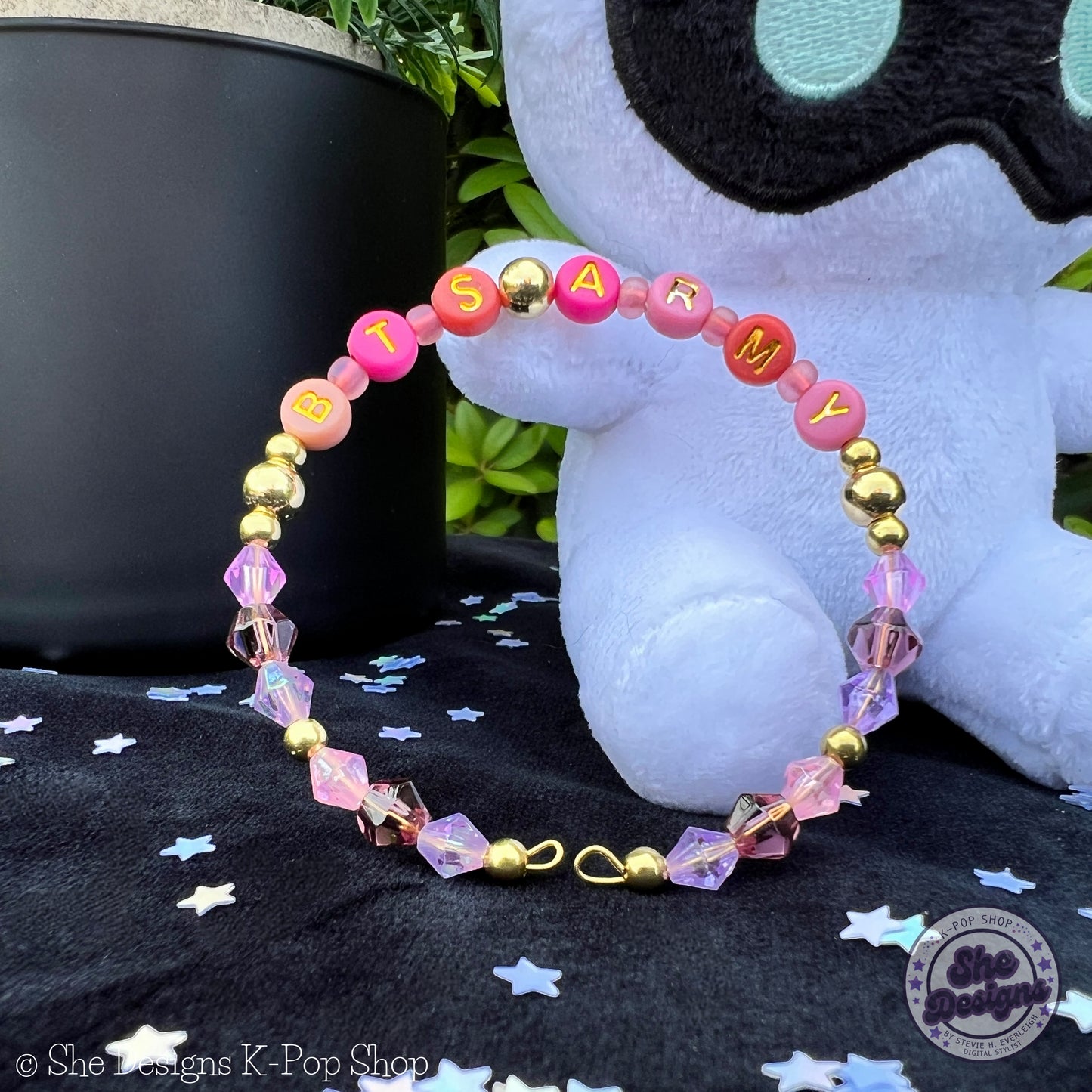 BTS ARMY Inspired Memory Wire Bracelet: Seoul Sunset
