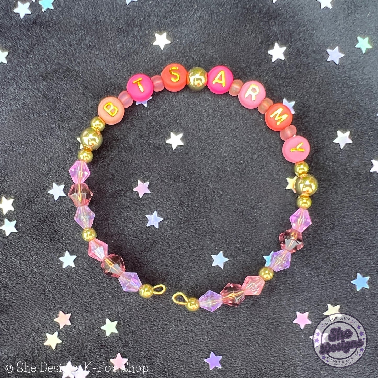 BTS ARMY Inspired Memory Wire Bracelet: Seoul Sunset