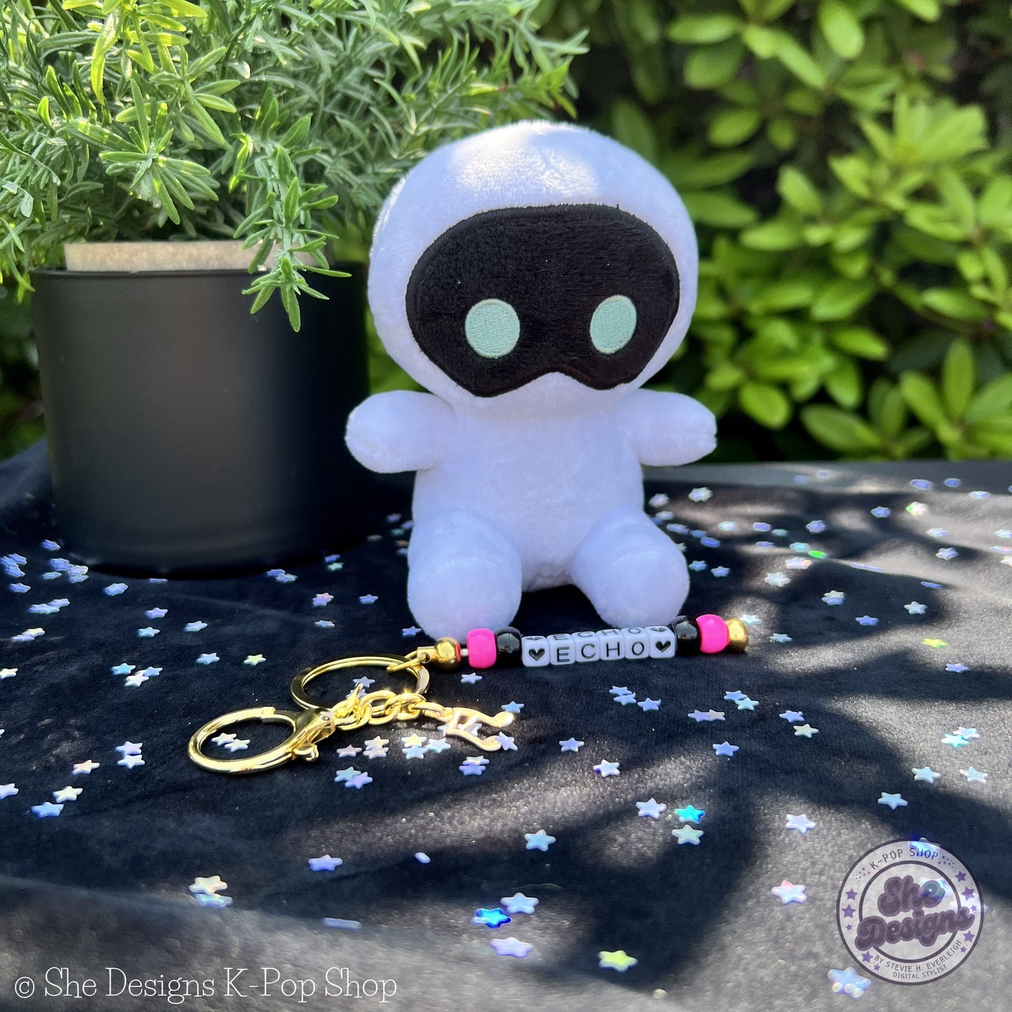 Jin Echo World Tour Keychain Set: Neon Lights Edition