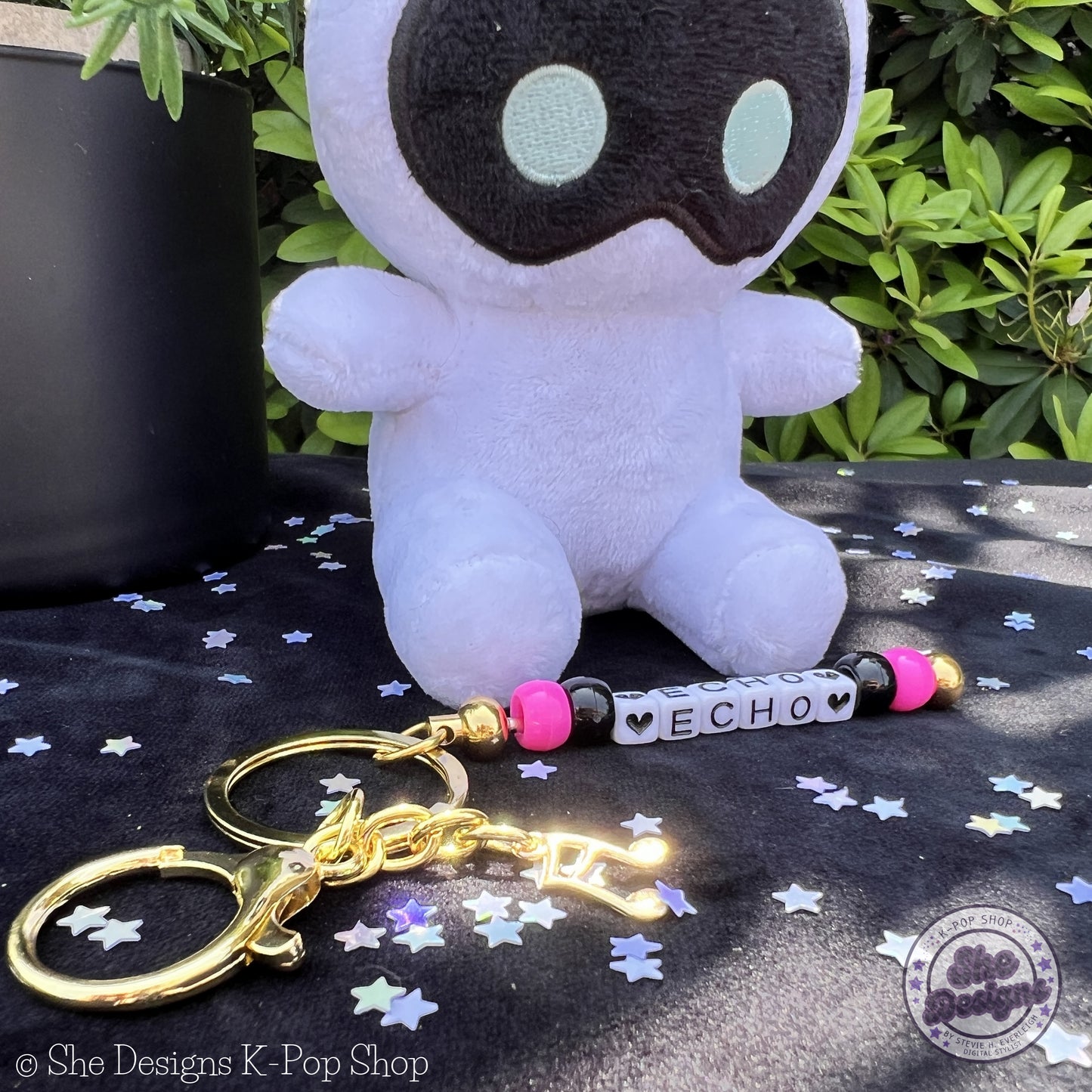 Jin Echo World Tour Keychain Set: Neon Lights Edition