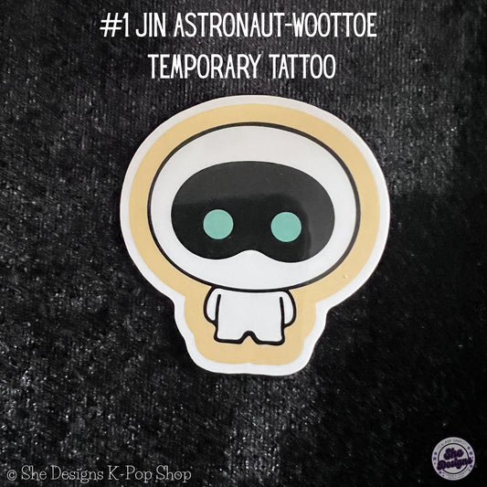 JIN BTS WOOTTOE TEMPORARY TATTOO SET: WACKY WOOTTOE