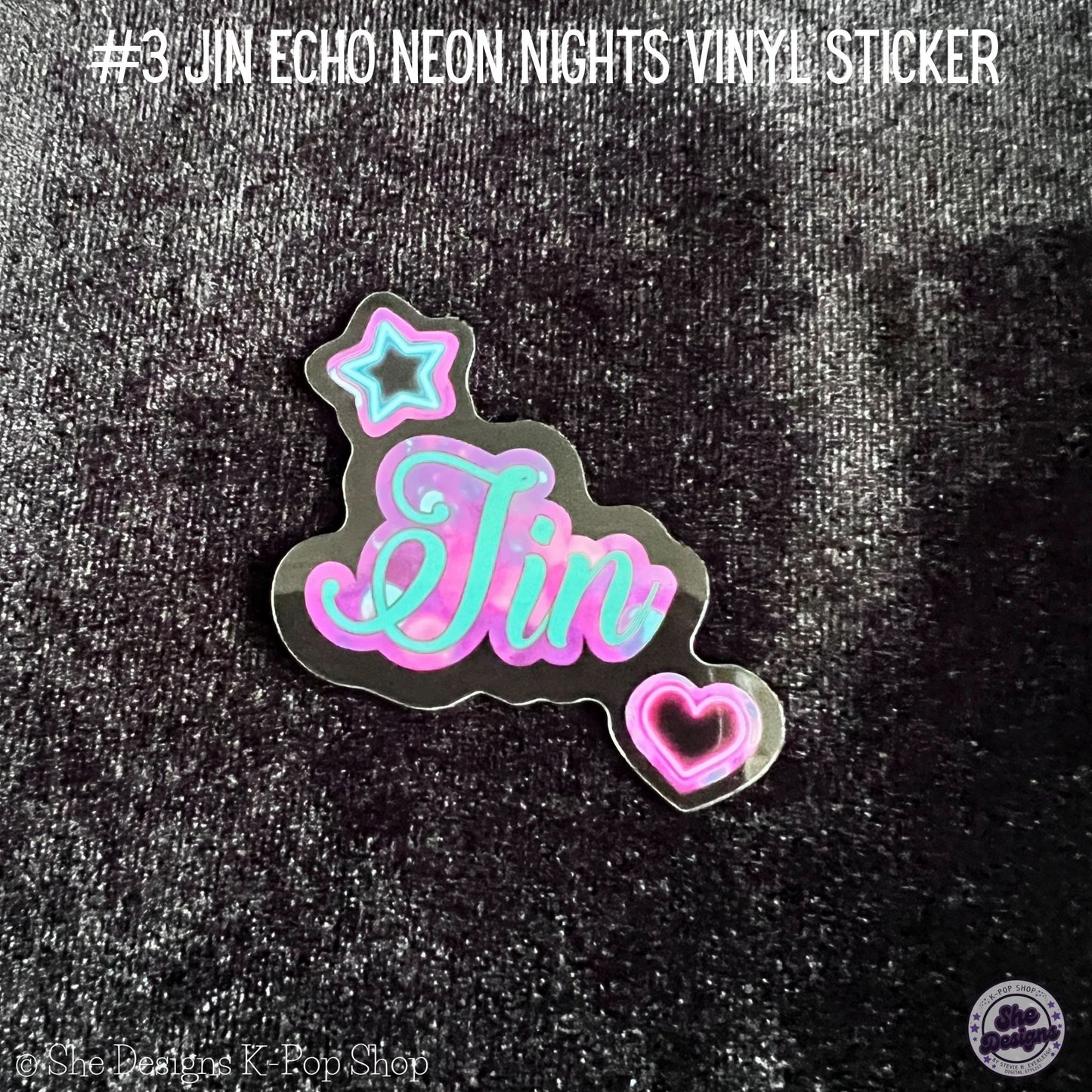 JIN ECHO WORLD TOUR: NEON NIGHTS STICKERS
