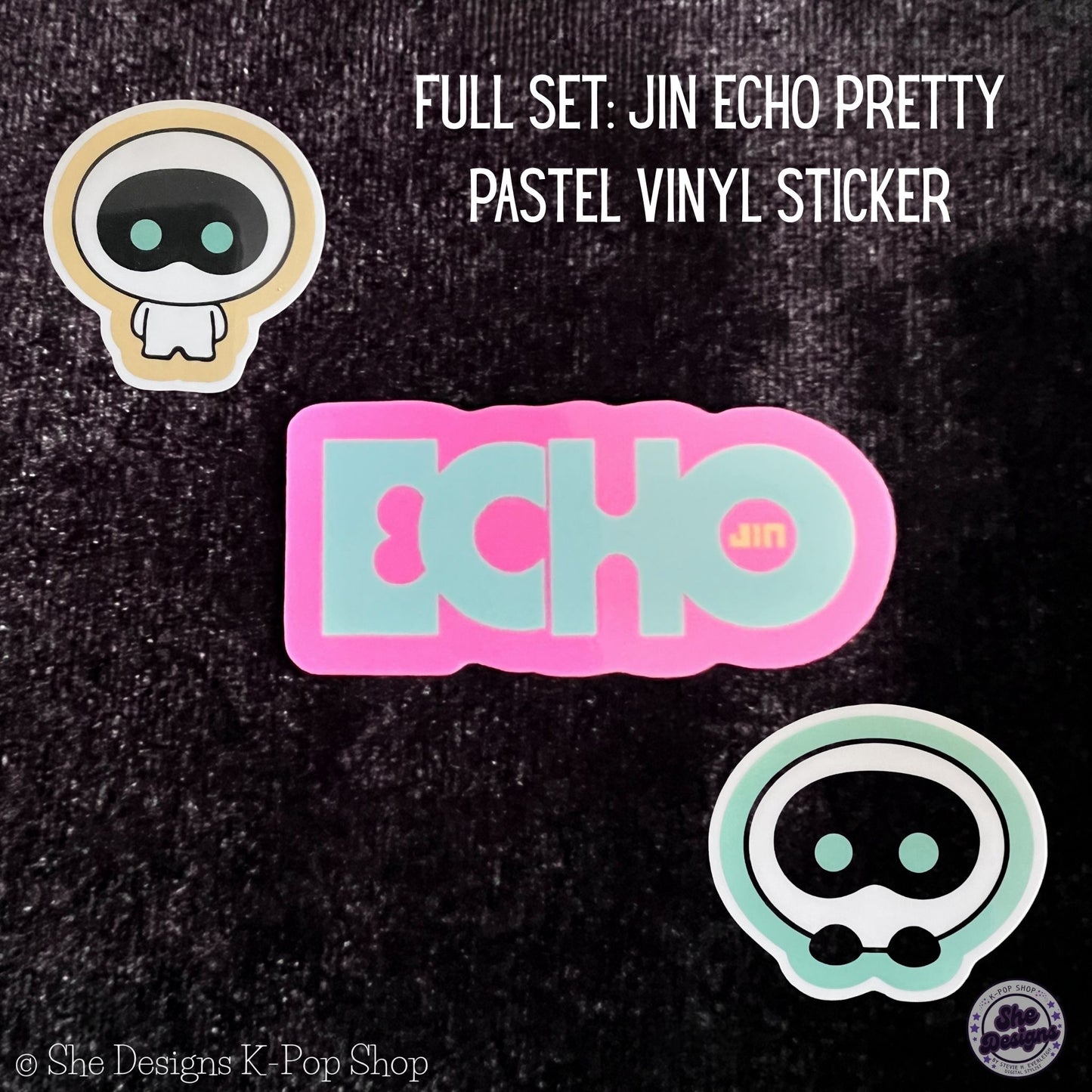 JIN ECHO WORLD TOUR: PRETTY PASTELS STICKERS