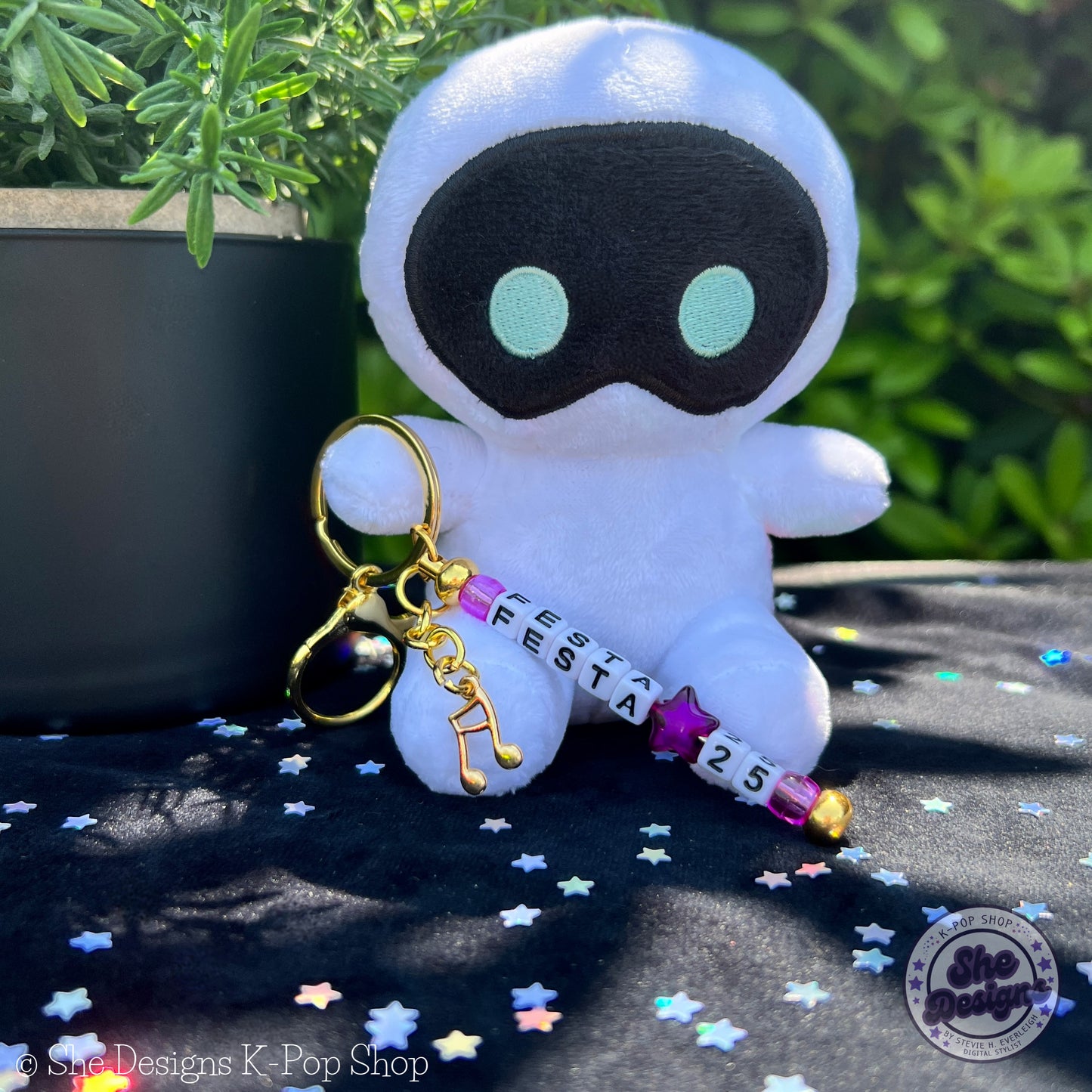 BTS FESTA 2025 KEYCHAIN: PURPLE PARTY FESTA