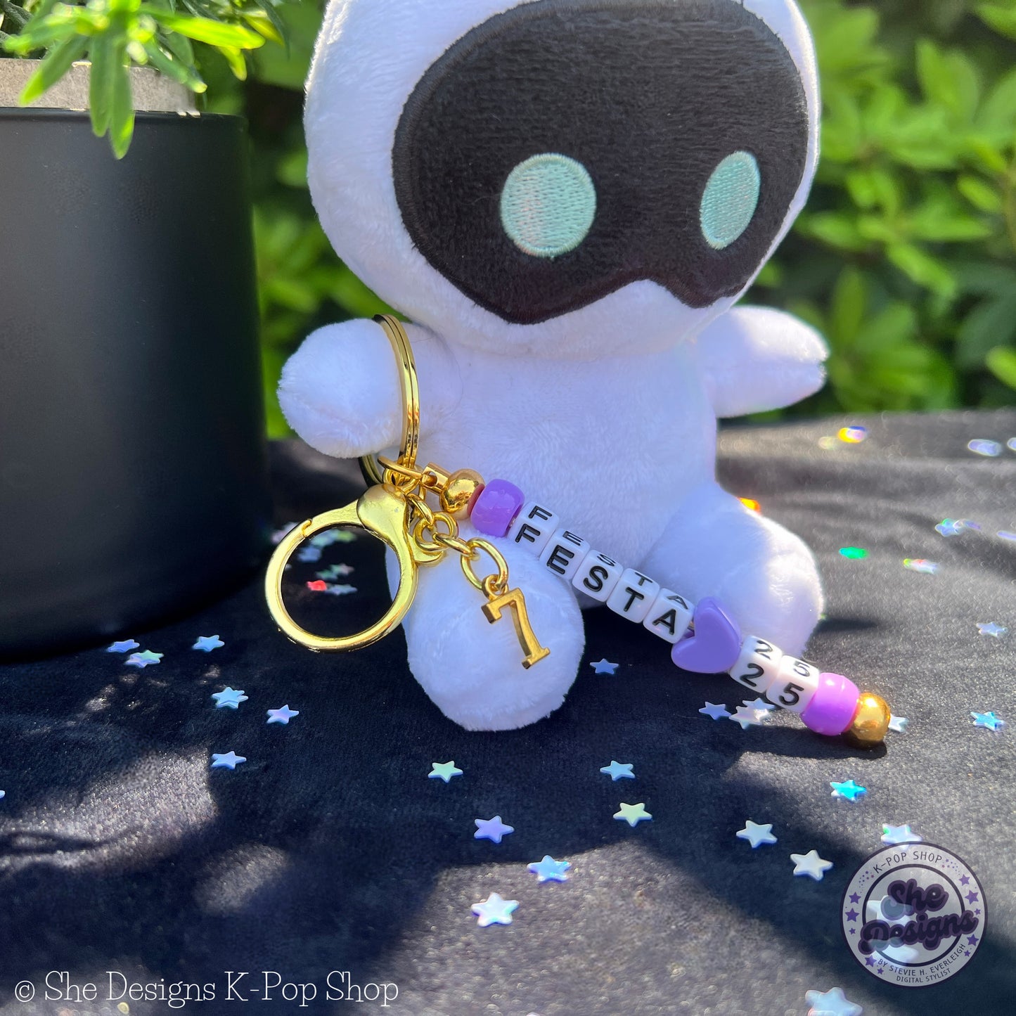BTS FESTA 2025 KEYCHAIN: PASTEL PURPLE HEART