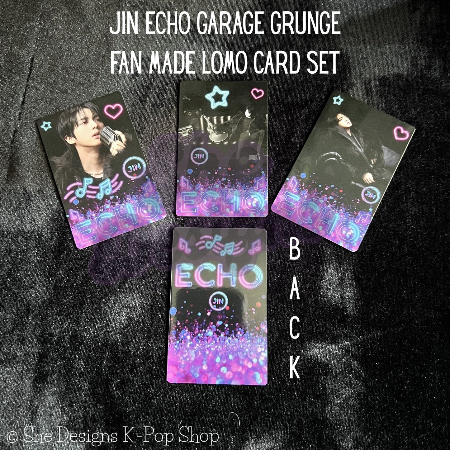 JIN ECHO WORLD TOUR: NEON NIGHTS COLLECTION LOMO CARD SET