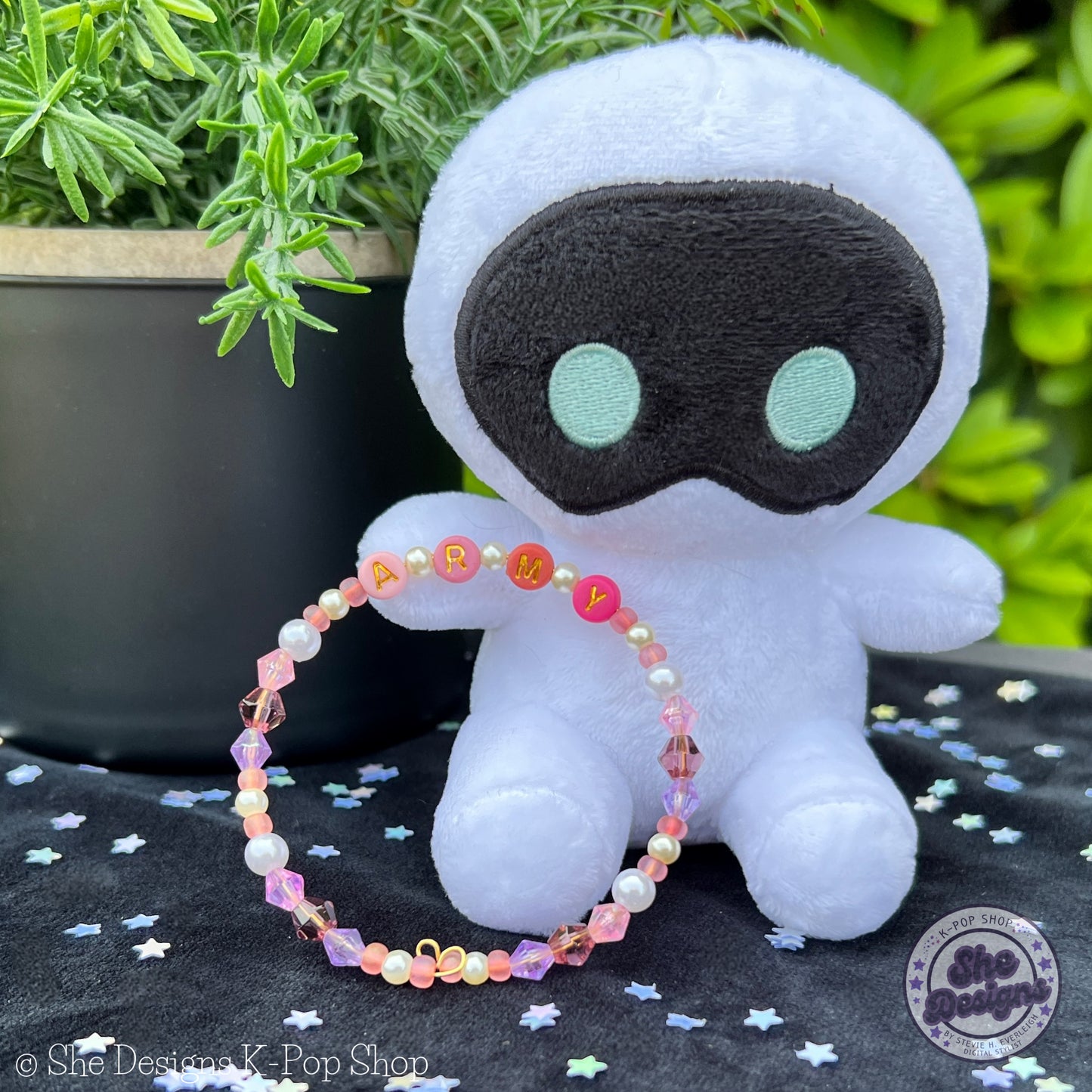 BTS ARMY Inspired Memory Wire Bracelet: Seoul Sunset