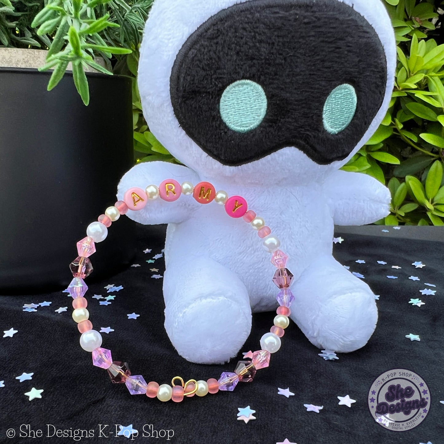 BTS ARMY Inspired Memory Wire Bracelet: Seoul Sunset