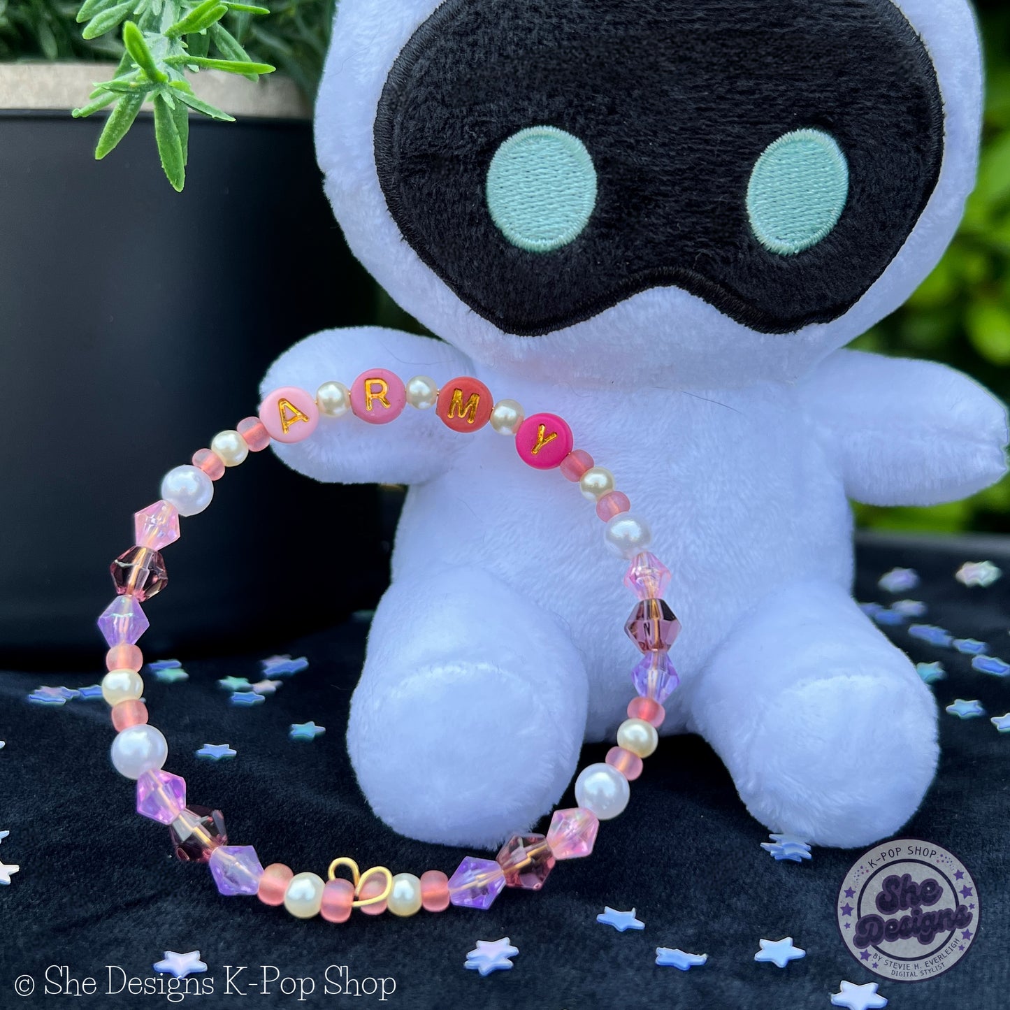 BTS ARMY Inspired Memory Wire Bracelet: Seoul Sunset