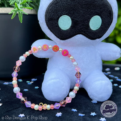 BTS ARMY Inspired Memory Wire Bracelet: Seoul Sunset