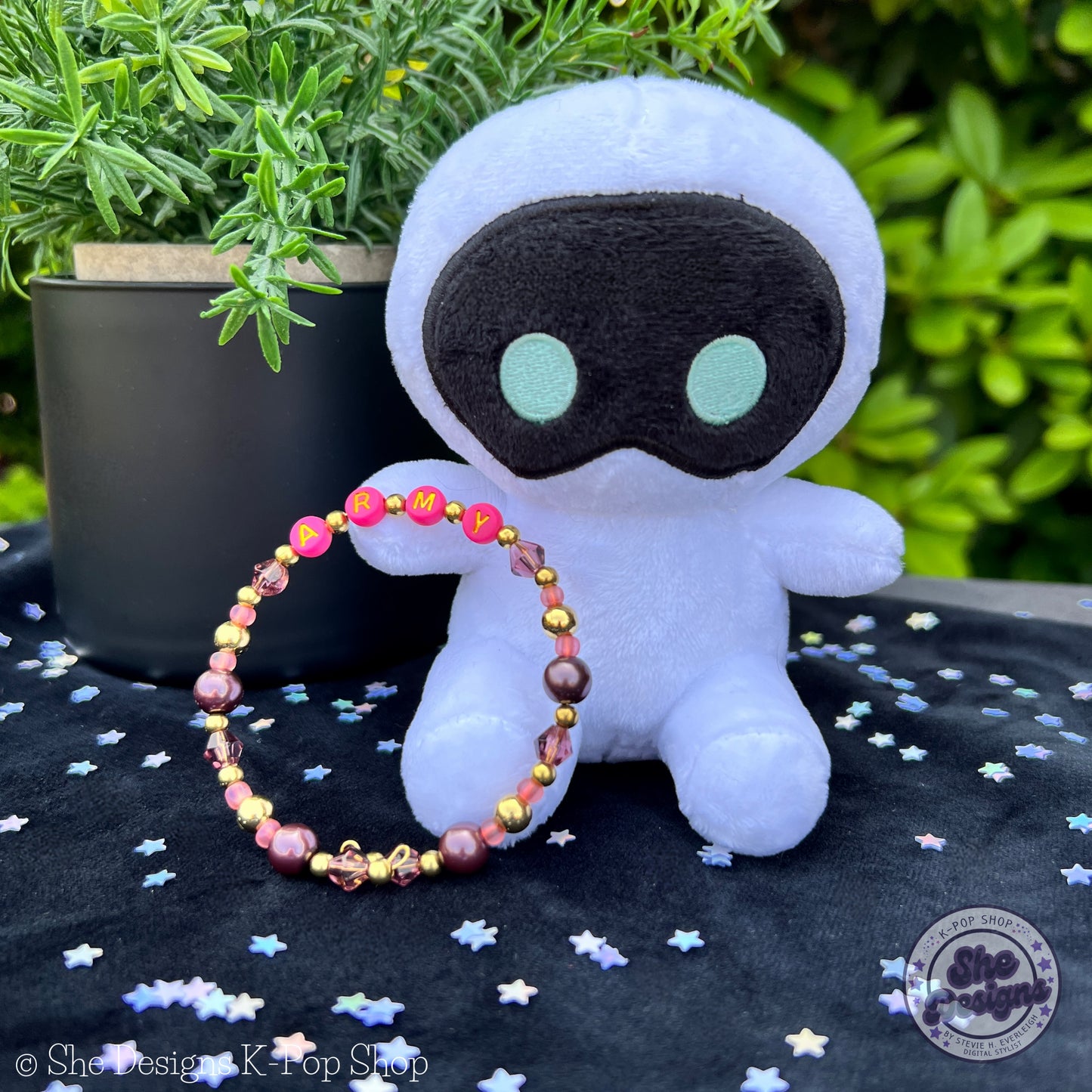 BTS ARMY Inspired Memory Wire Bracelet: Hanbok Heaven