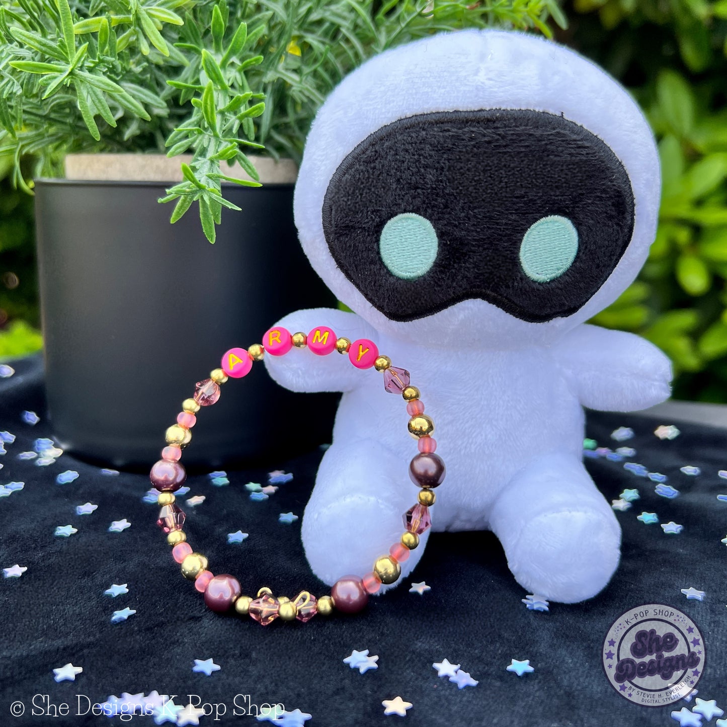 BTS ARMY Inspired Memory Wire Bracelet: Hanbok Heaven