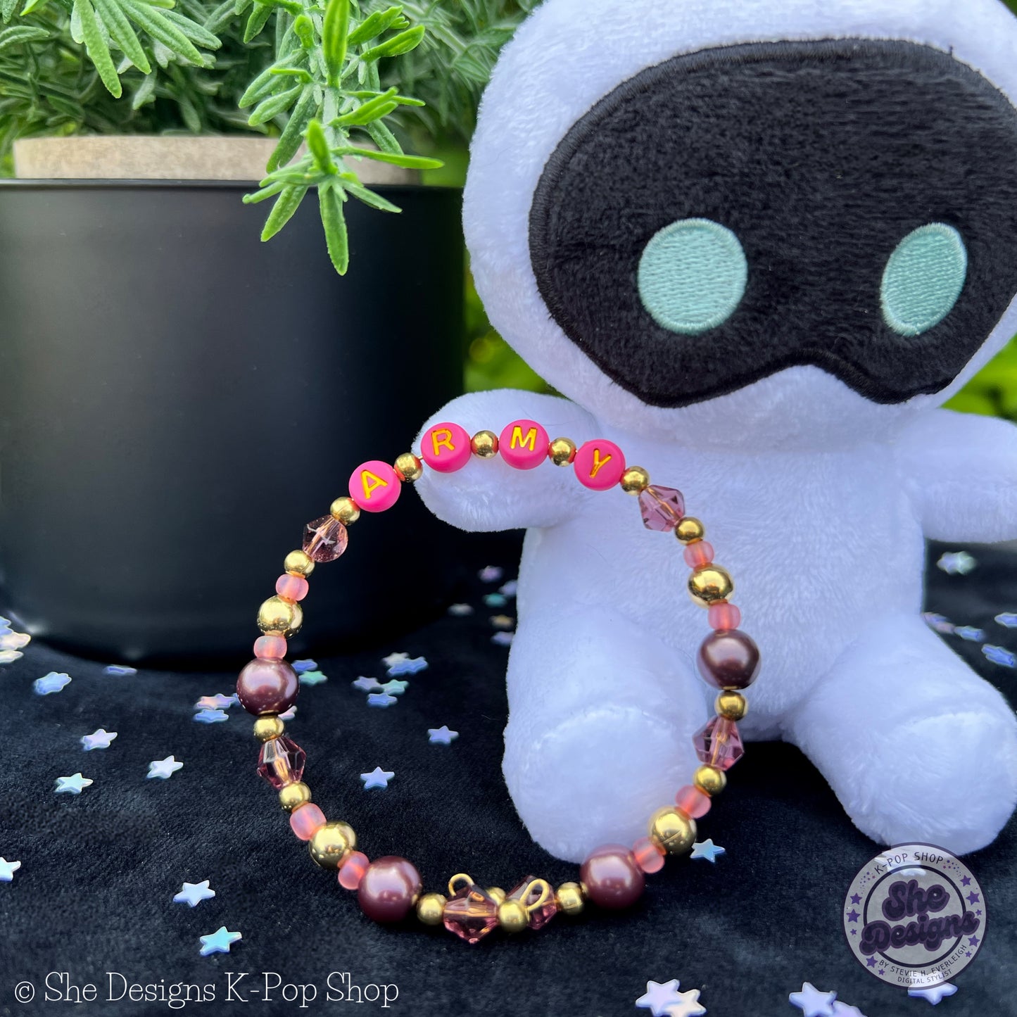 BTS ARMY Inspired Memory Wire Bracelet: Hanbok Heaven