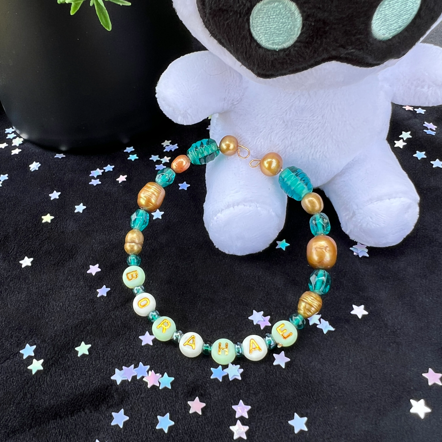 BTS Borahae Inspired Memory Wire Bracelet: Borahae Babe