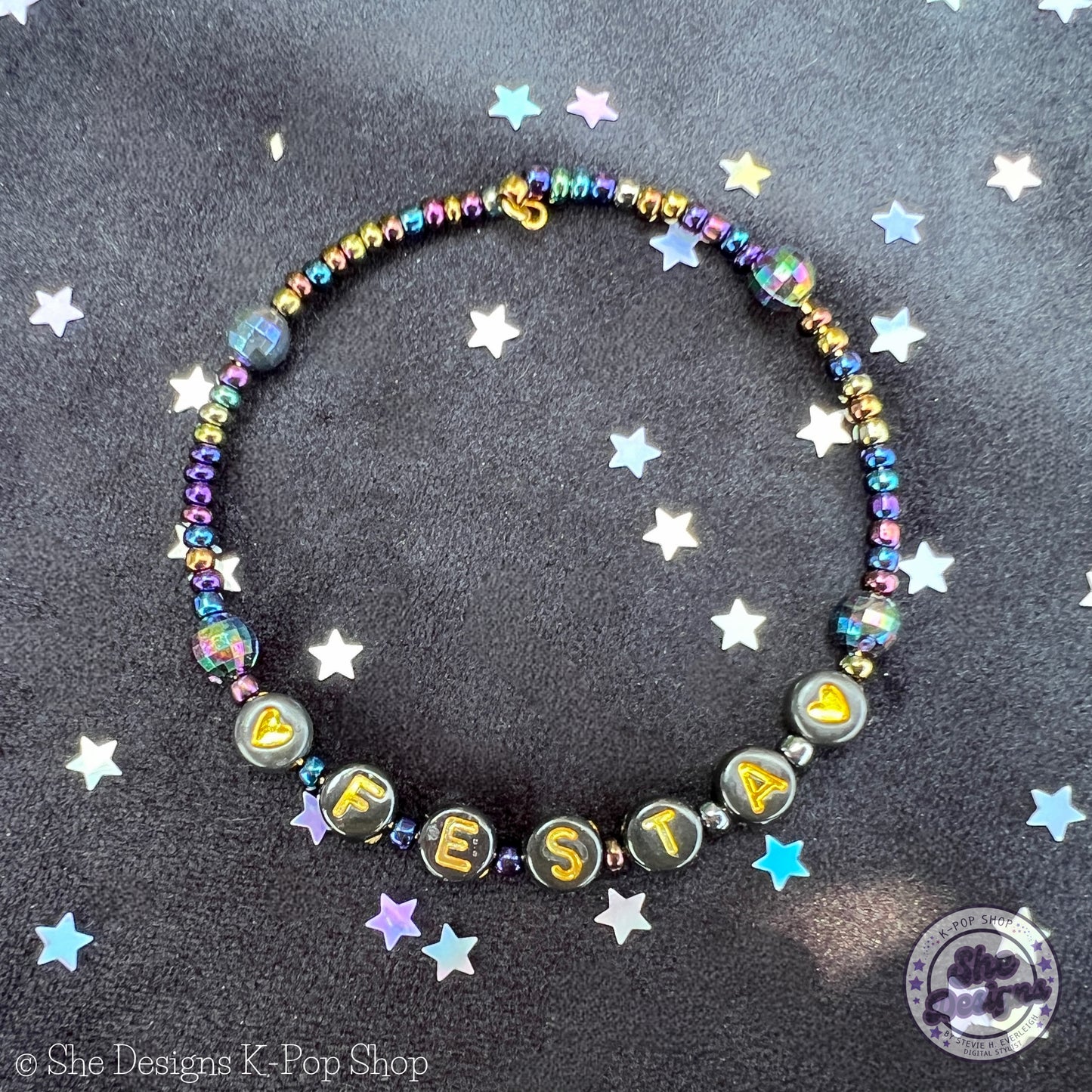 BTS Festa Memory Wire Bracelet