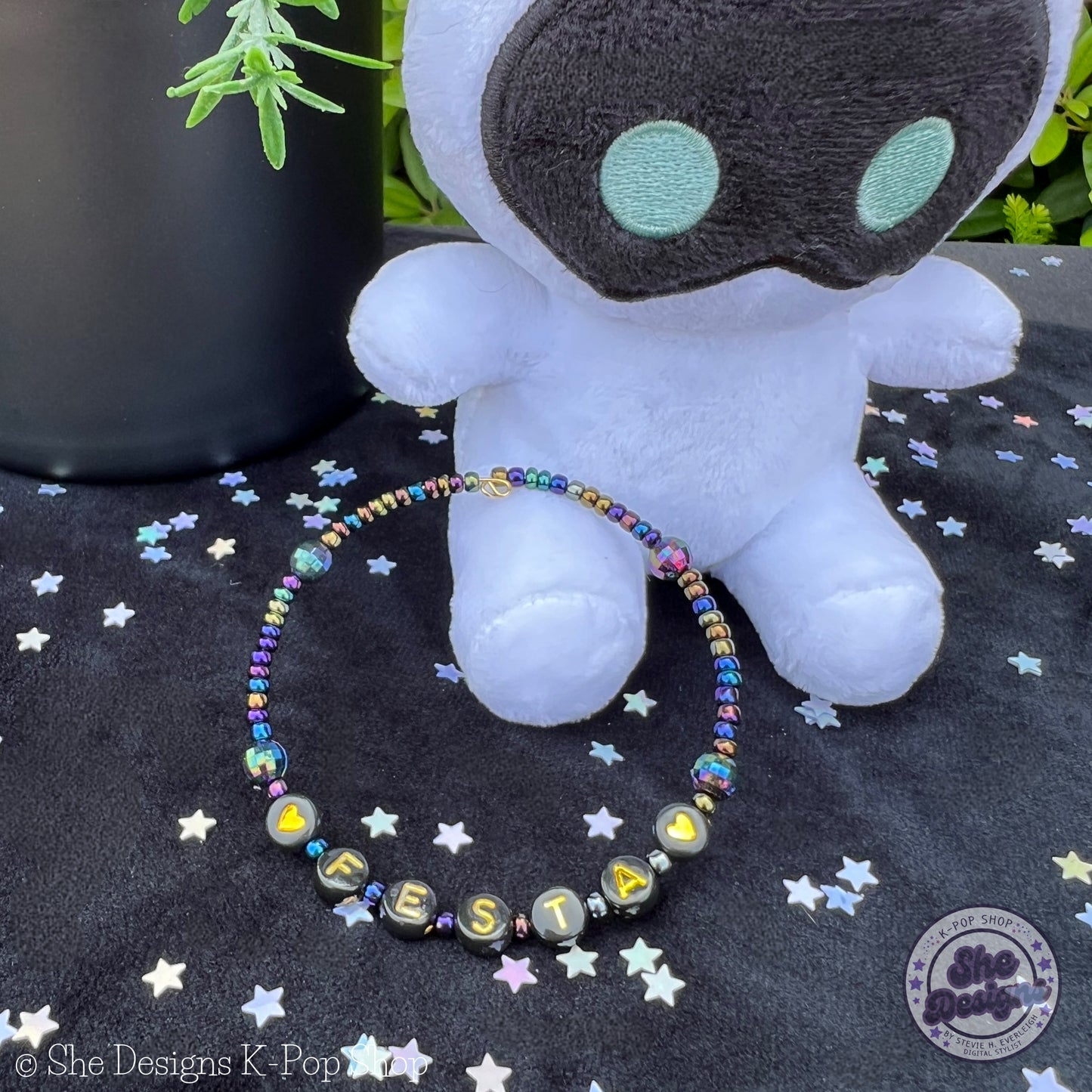 BTS Festa Memory Wire Bracelet