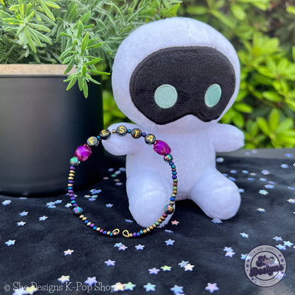 BTS Festa Memory Wire Bracelet: Purple Star ARMY