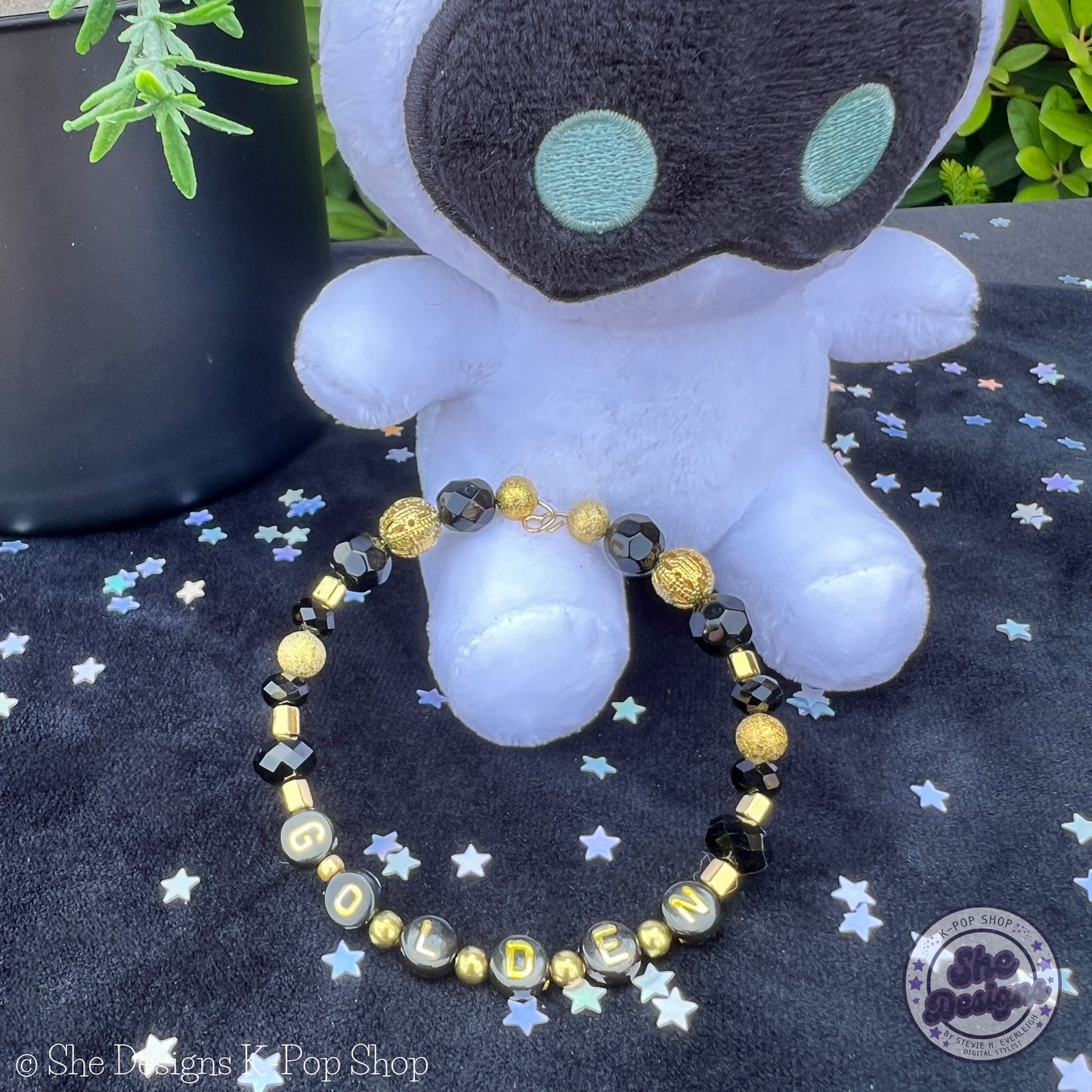 BTS Jungkook Golden: Memory Wire Bracelet
