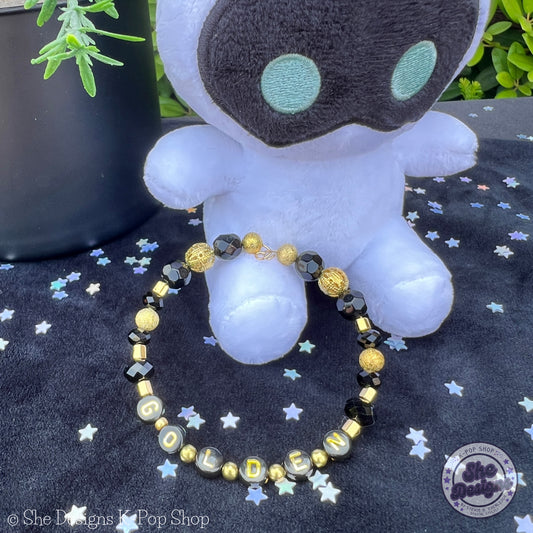 BTS Jungkook Golden: Memory Wire Bracelet