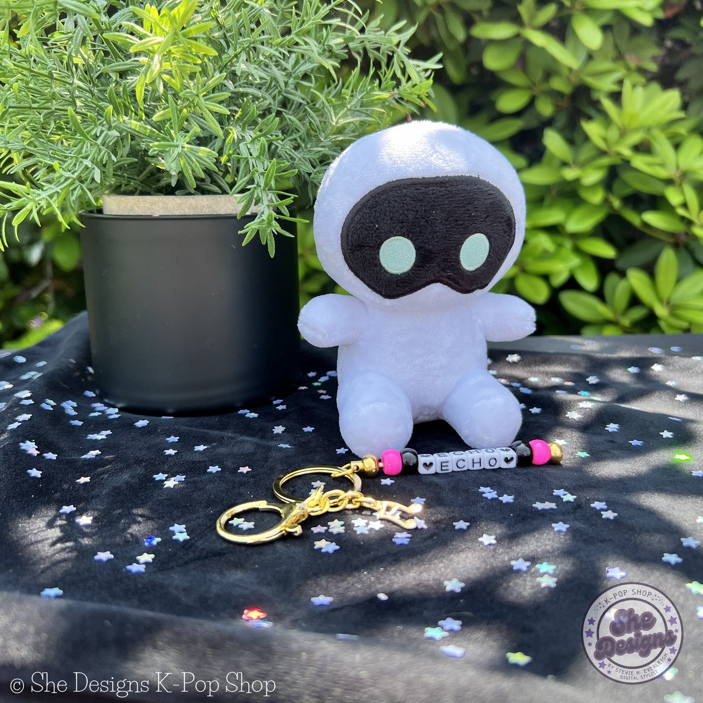 Jin Echo World Tour Keychain Set: Neon Lights Edition